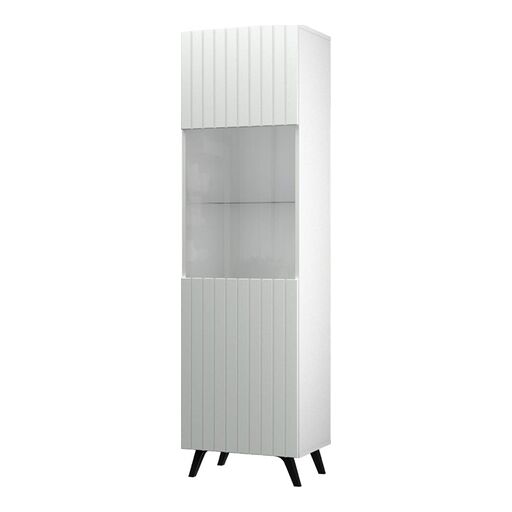 Witryna DIVERSE WHITE DIWI-1W Restol- biała FR2 na nóżkach