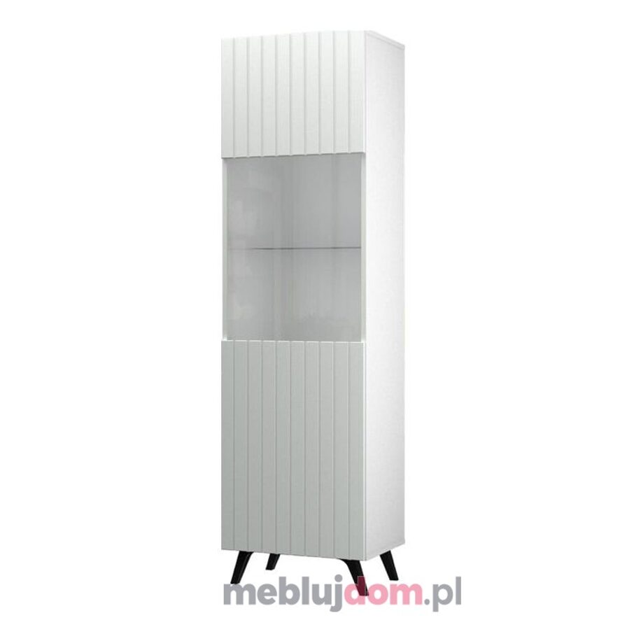 Witryna DIVERSE WHITE DIWI-1W Restol- biała FR2 na nóżkach
