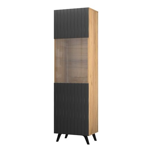 Witryna DIVERSE CRAFT DIWI-1C Restol + czarny FR2 na nóżkach