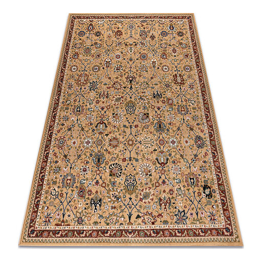 Dywan wełniany NAIN Ornament, ramka 1642/51355 beż / bordo