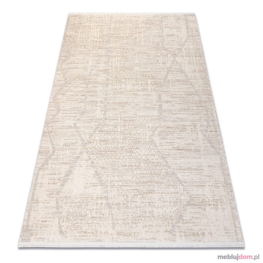 Dywan FROJE 1753 Boho, linie - Styl skandynawski, strukturalny, nowoczesny krem / beż