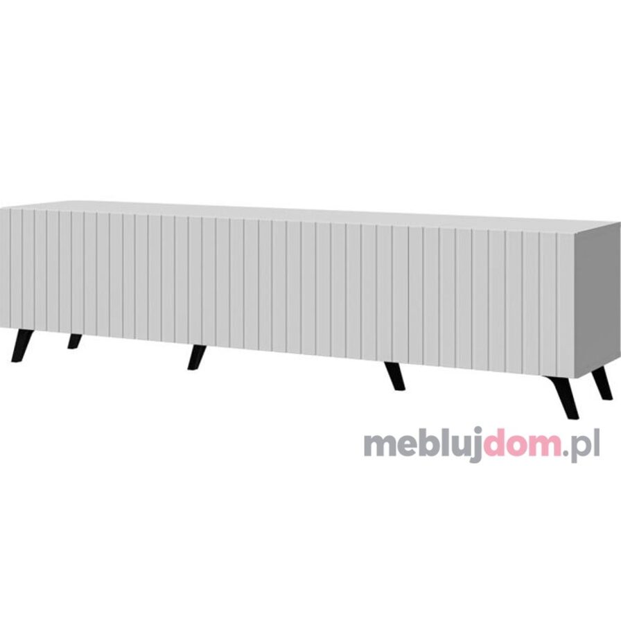Szafka RTV DIVERSE WHITE DITV-2W -Biała FR2 na nóżkach