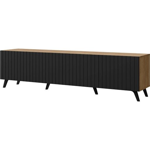 Szafka RTV DIVERSE CRAFT DITV-2C FR2 + czarny na nóżkach