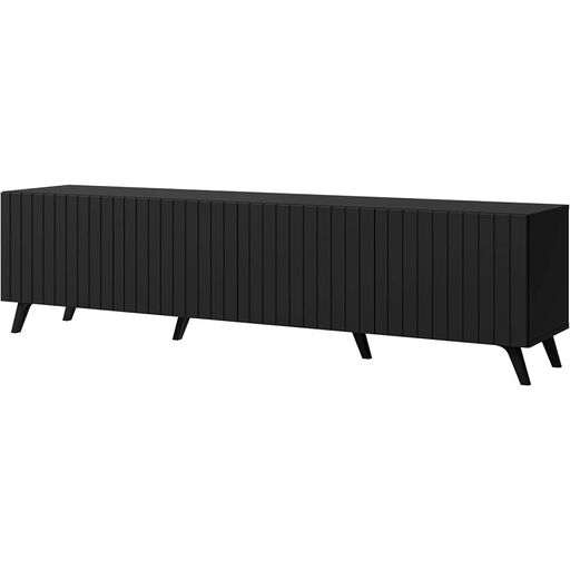 Szafka RTV DIVERSE BLACK DITV-2B FR2 + czarny na nóżakch