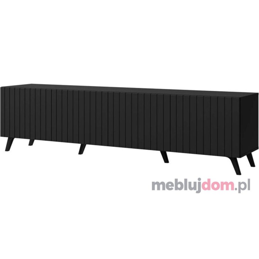 Szafka RTV DIVERSE BLACK DITV-2B FR2 + czarny na nóżakch