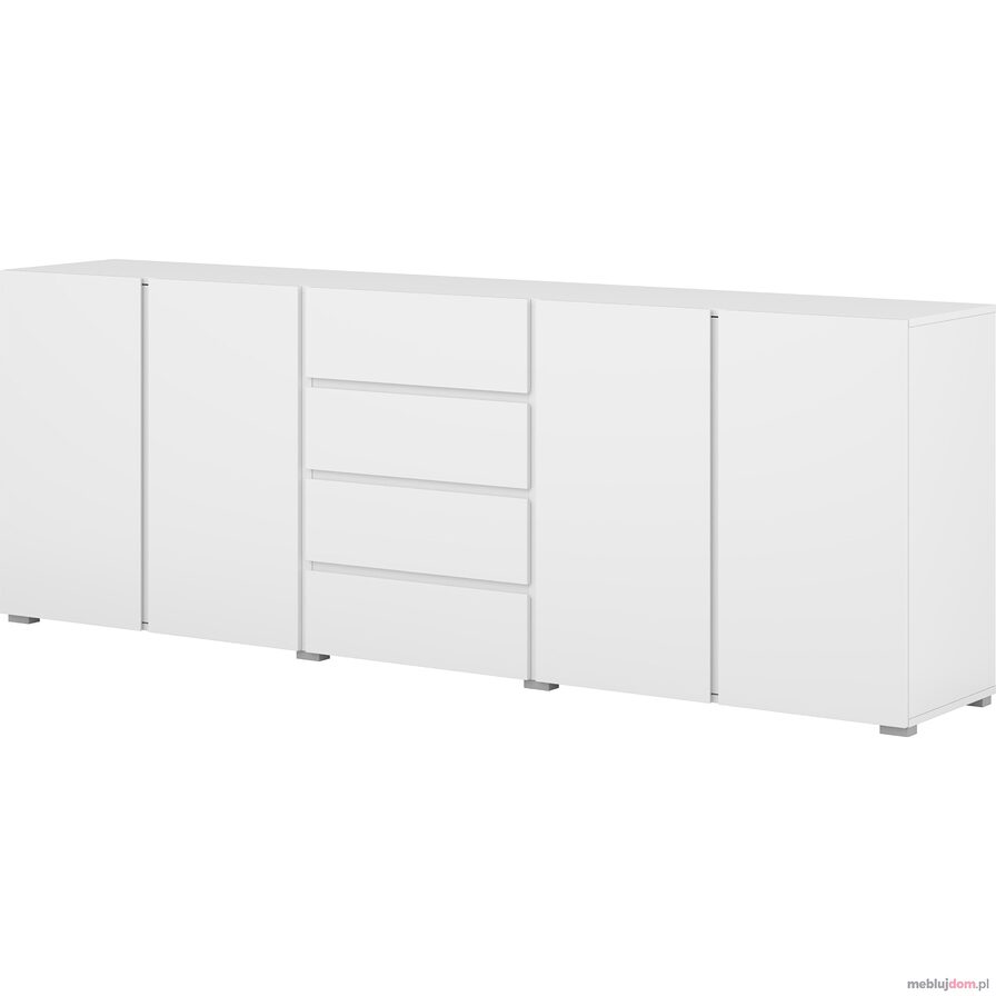 Komoda ASYMETRIC 25 4D4S - Biała
