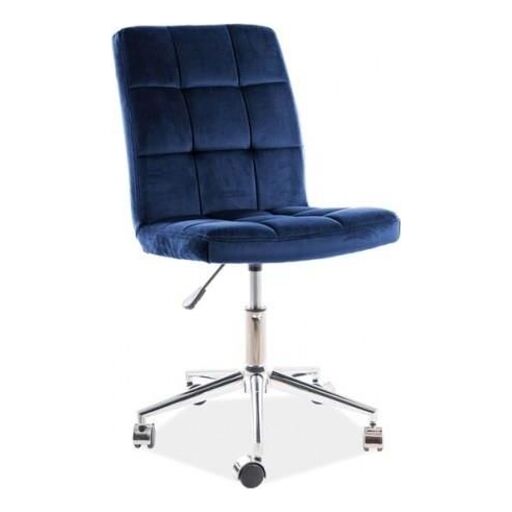 Fotel obrotowy Q-020 Velvet Signal granatowy