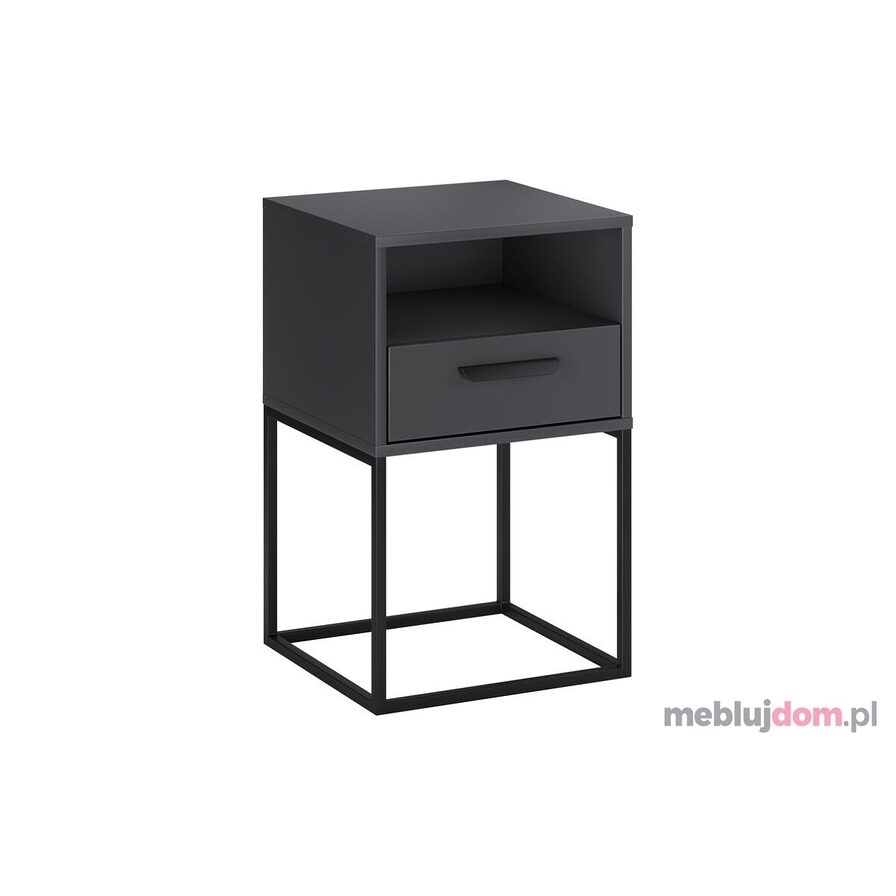 Szafka nocna NAVELLO 61-40-1S-1O - Antracyt