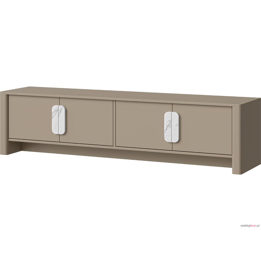 Szafka RTV NOYA 182 4D - Stone grey + marmur