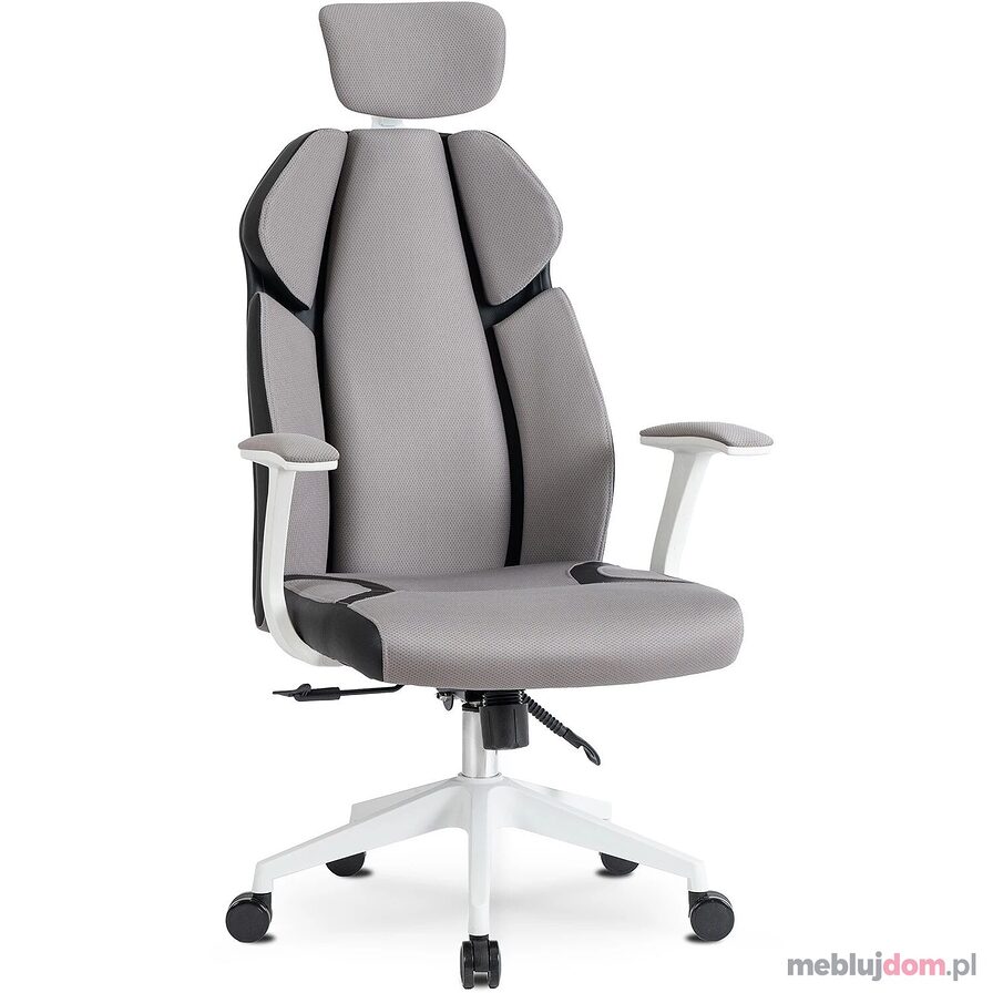 Fotel Biurowy Ergonomiczny Obrotowy DUNCAN Szary/Czarny