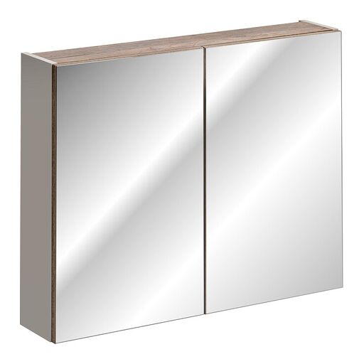 Szafka łazienkowa z lustrem SANTA FE TAUPE 84-80-A-2D