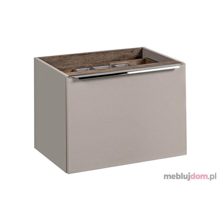 Szafka pod umywalkę SANTA FE TAUPE 82-60-B-2S - Szary Krzemowy