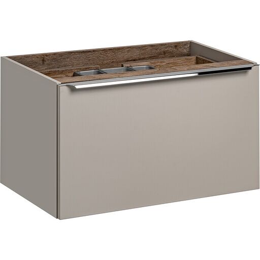 Szafka pod umywalkę SANTA FE TAUPE 82-80-B-2S - Szary Krzemowy