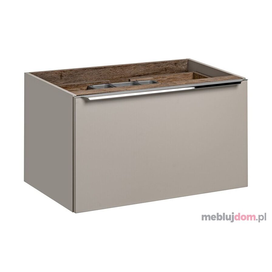 Szafka pod umywalkę SANTA FE TAUPE 82-80-B-2S - Szary Krzemowy