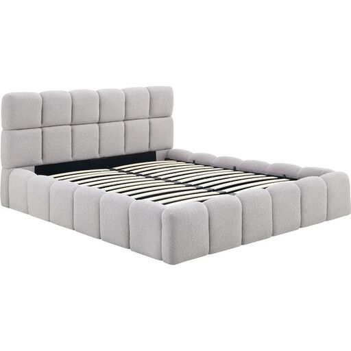 Łózko tapicerowane LT5-FX szare Quelle 83 - 160x200