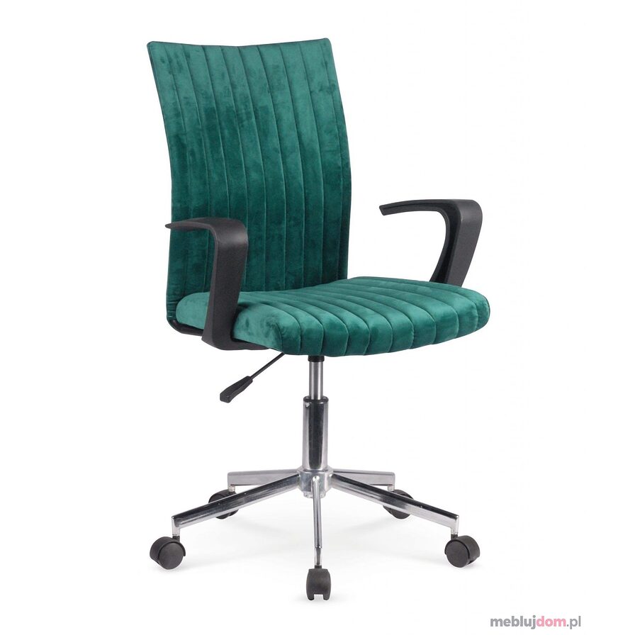 Fotel obrotowy DORAL Halmar ciemna zieleń front