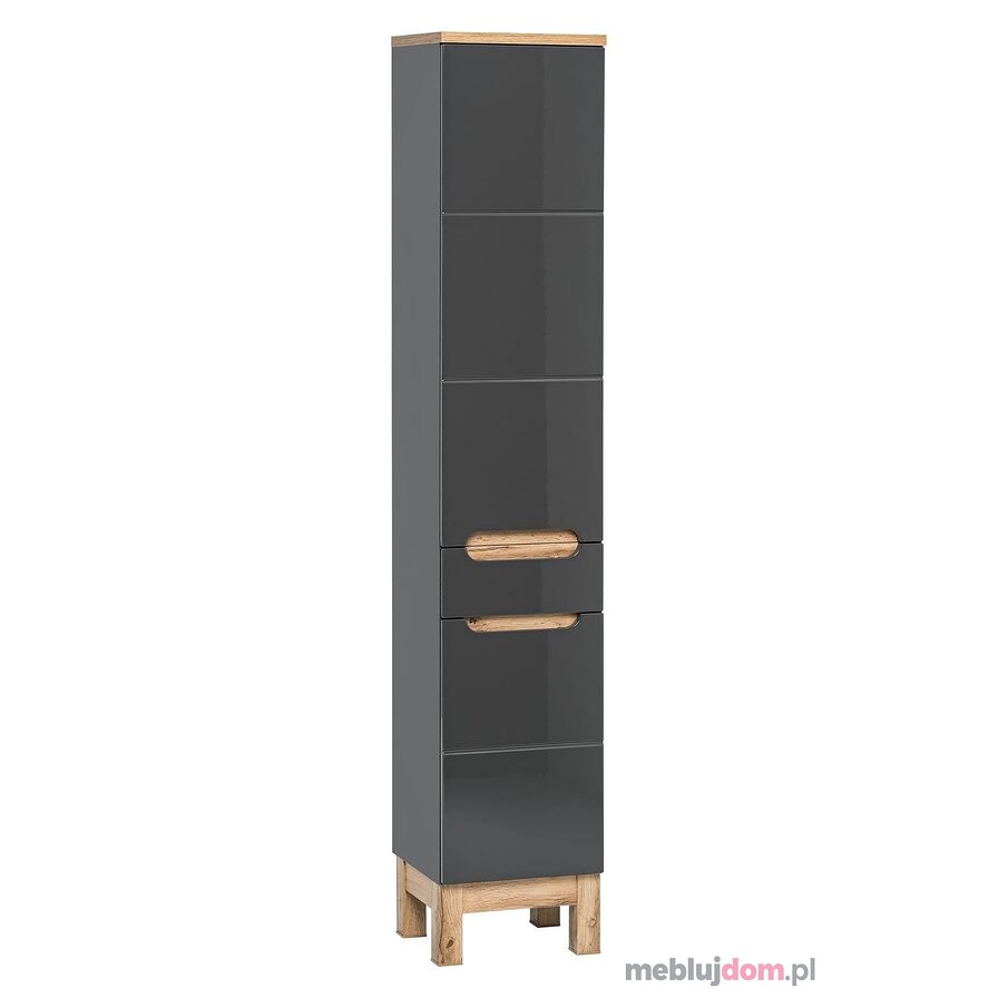 Szafka wysoka BALI GREY 800 szary przód