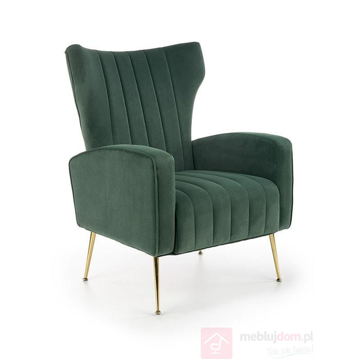 Fotel VARIO Velvet Halmar Ciemny Zielony