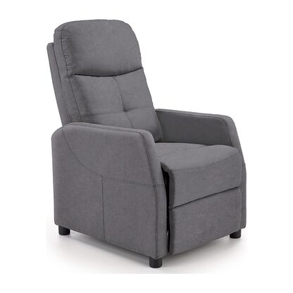 Fotel relaksacyjny FELIPE 2 Velvet Halmar Popielaty