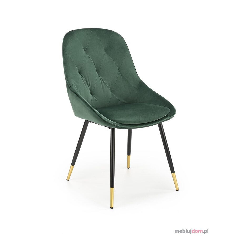 Krzesło K-437 Halmar Ciemnozielony Velvet