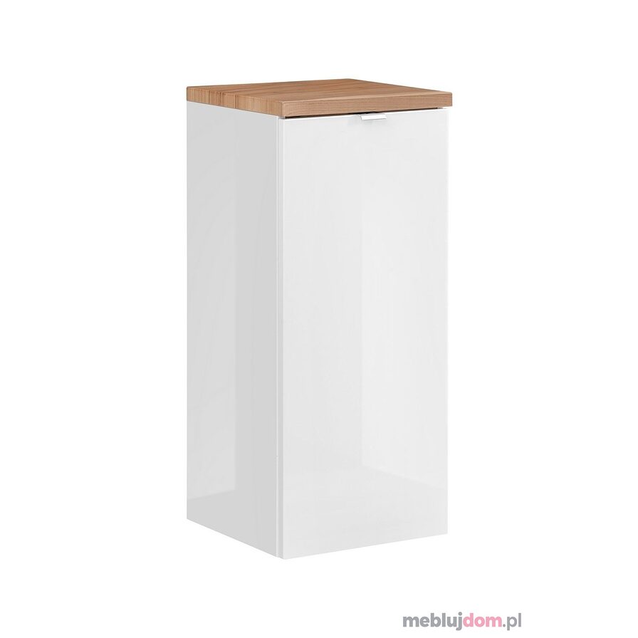 Szafka niska z koszem na pranie 35 CAPRI WHITE 811