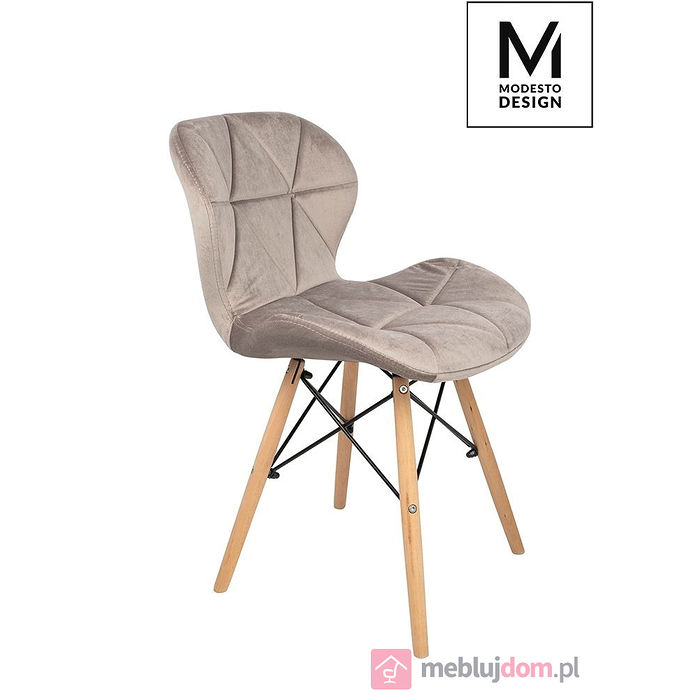 Krzesło MODESTO KLIPP VELVET khaki