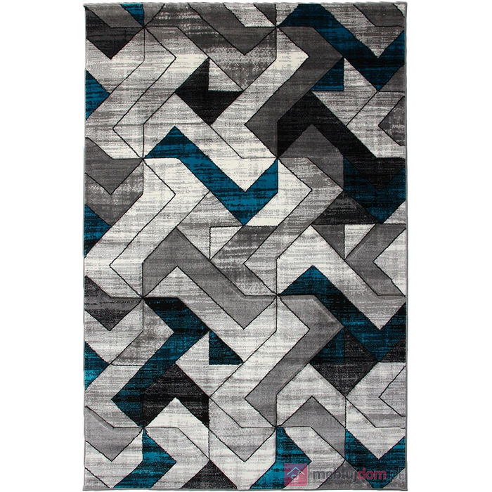 Dywan COSMIC CARVING 5103 popielaty w geometryczne wzory