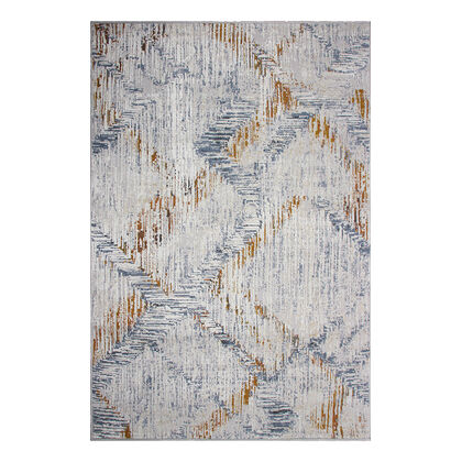 Dywan SPRANDI A2279A L.GREY COKEN / D.COPPER szary, nowoczesny