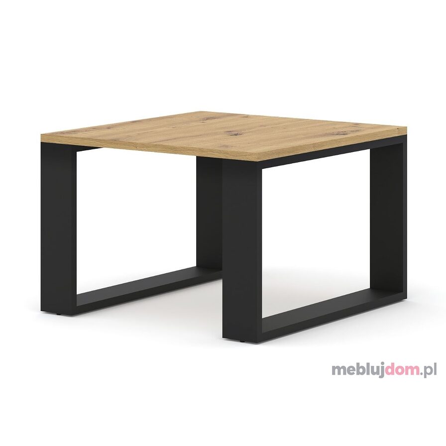 Stolik kawowy LOFTINO 60 Dąb Artisan + Czarny 
