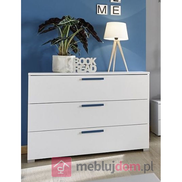 Komoda ENJOY biała matowa z szufladami