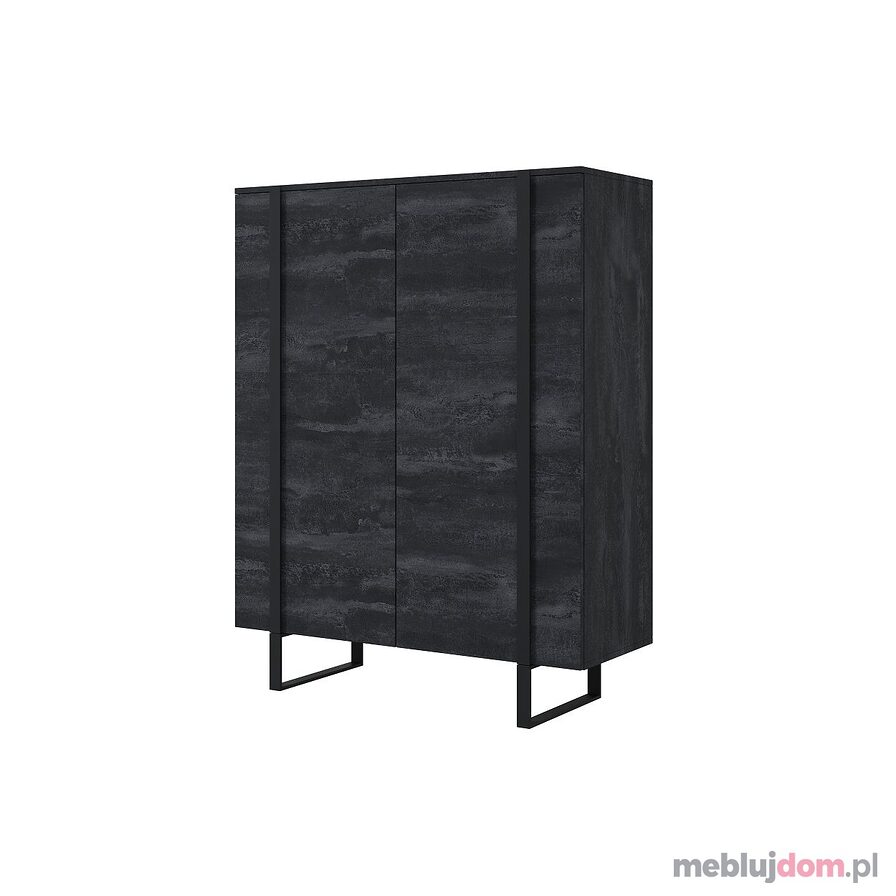 Komoda VERICA 120 charcoal flow - grafitowa