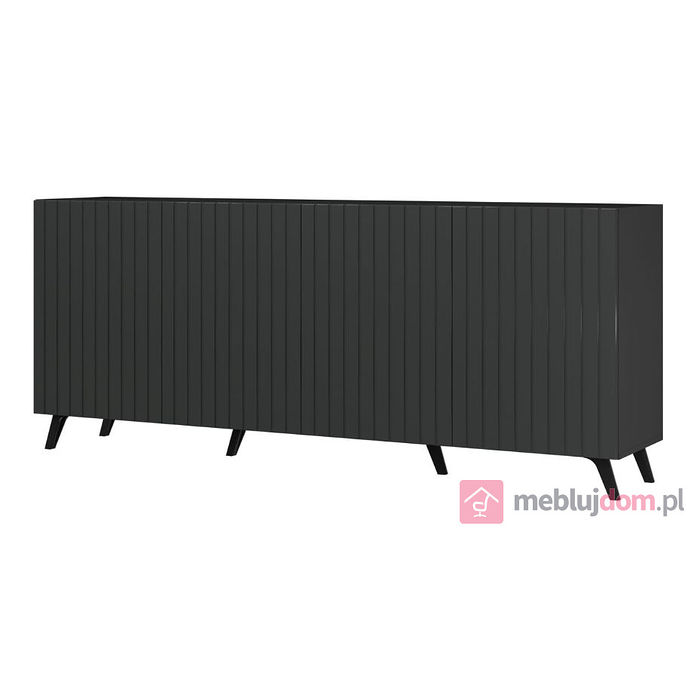 Komoda Diverse BLACK DIKO-1B FR-2 Restol na nóżkach 