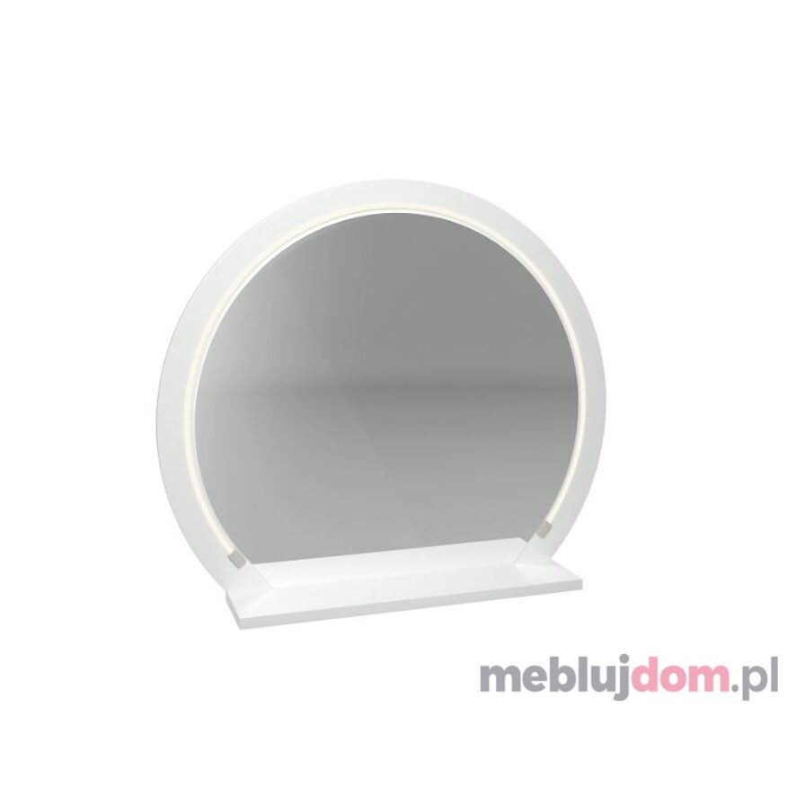 Lustro białe z półką SECCO 1140701 oświetlenie LED