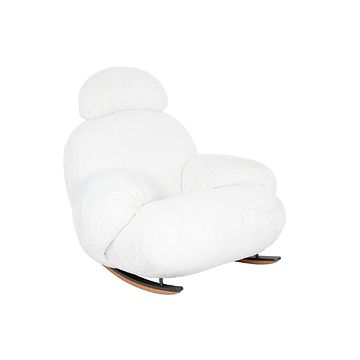 Fotel bujany PLUSH FUR Biel