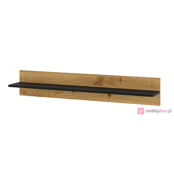 Półka wisząca CAMILA 115 w kolorze dąb artisan + czarny